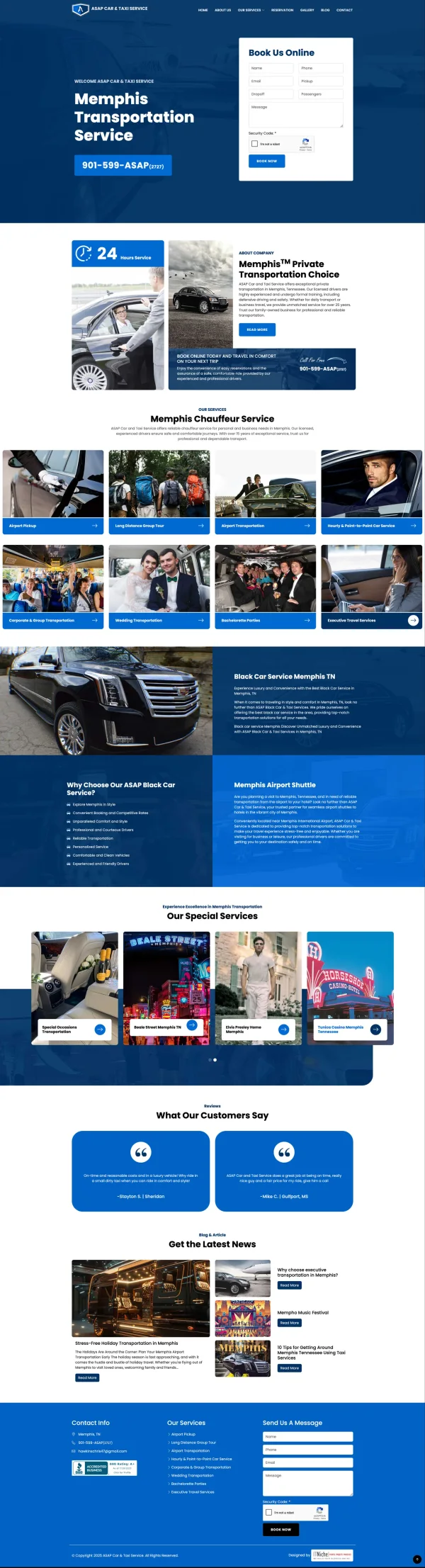 Affordable Car Service project screenshot