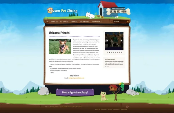 Payson Pet Sitting project screenshot