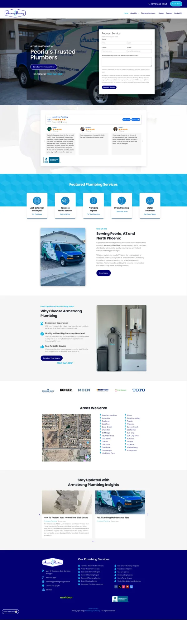 Plumbers Glendale AZ project screenshot