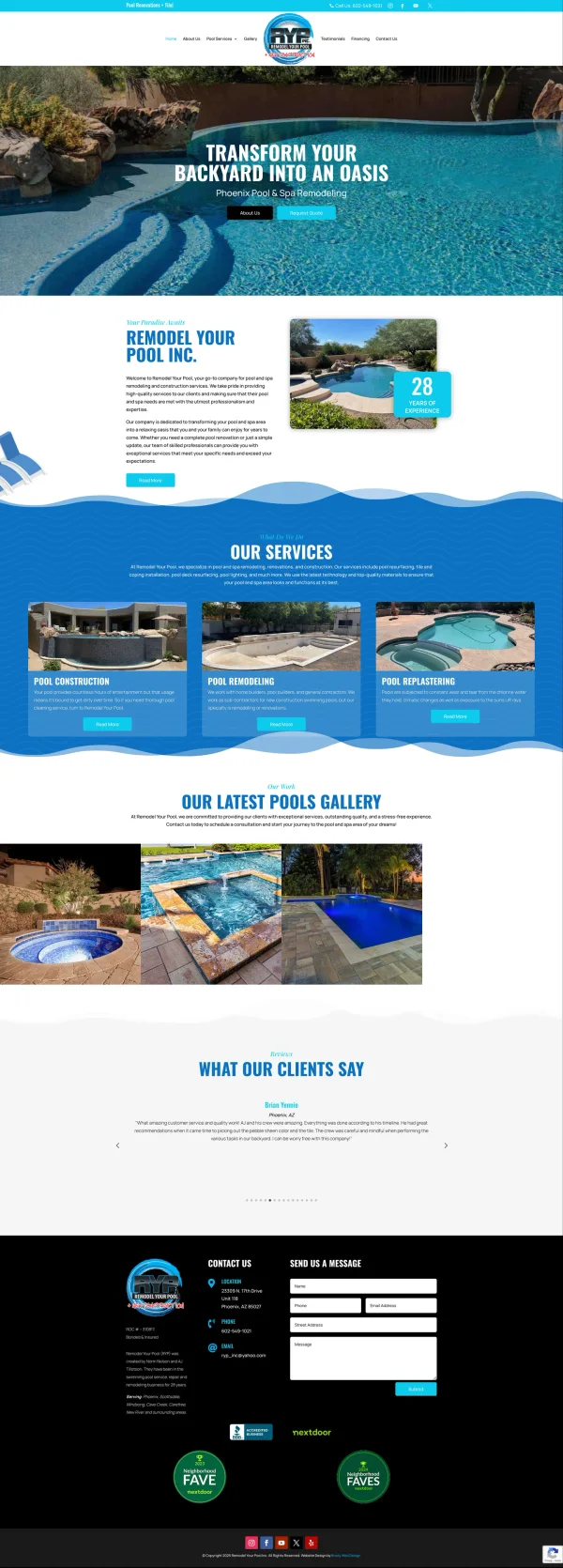 Remodel Your Pool project screenshot